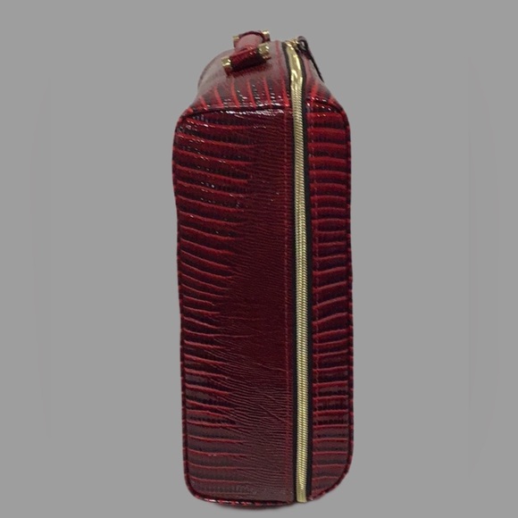 Estée Lauder‎ Retile Print Travel Case for Cosmetics, Lingerie; Red and Black - Picture 5 of 11